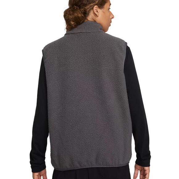 Nike Sportswear Club Men's Fleece Brushed Winterized Zip  Vest Gray, Size Large - Picture 3 of 14